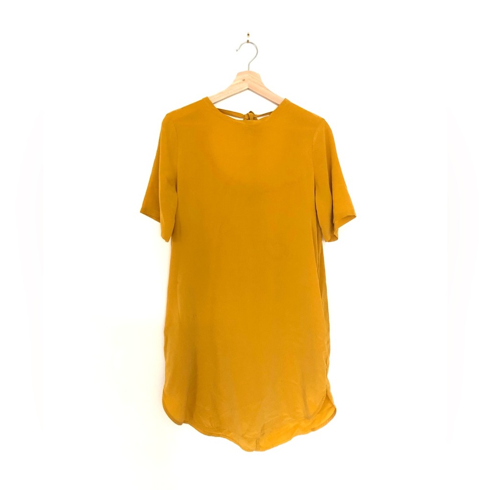 COS Silk yellow shirtdress